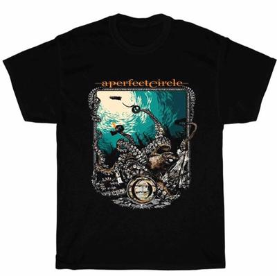 Vtg A Perfect Circle Band Für Fans T-Shirt Schwarze Baumwolle Unisex Volle Größe BL317 Unisex T-Shirt