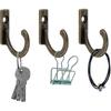 100 Pieces Wall Single Hook Robe Hooks Coat Hooks And 110 Pieces Screw - DD