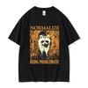 Lost in The Cheese Rat Print Meme T-shirt Funny UnisexCotton Oversized Tshirt Short Sleeve T Shirt Streetwear Top Summer Tee