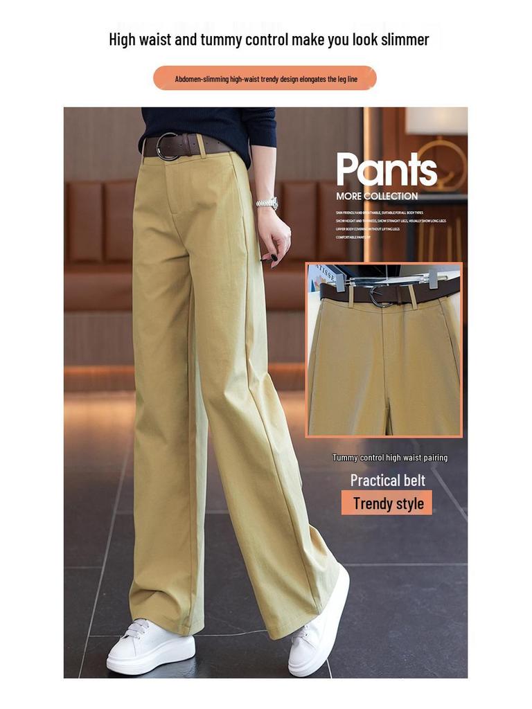 Women's 2025 Slimming Straight Loose Suit Pants - Spring/Autumn Fashion