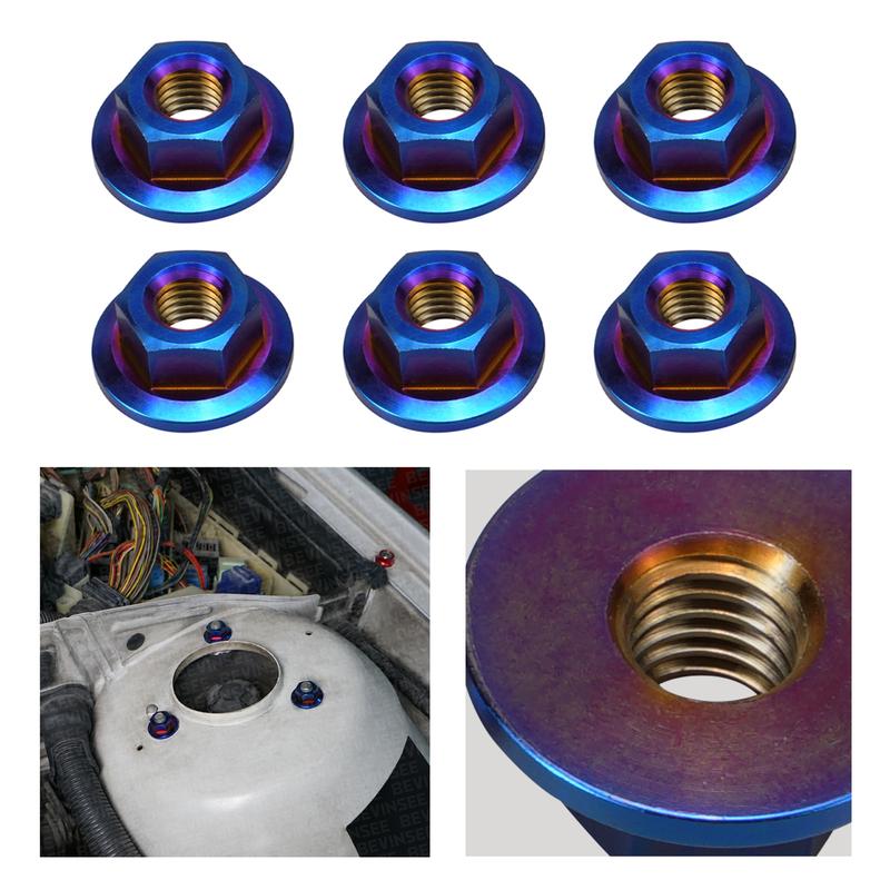 

Titanium Strut Tower Nuts for BMW E46 E90 E92 E87 E60 E91 E93 E81 E82 E88 E61 X1 E84 X5 E53 Z4, Replace for 31 31 6 769 731