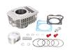 KITACO LIGHT 164cc Aluminum Cast Iron Sleeve Cylinder for Hunter Cub Monkey 125 and Grom Part Number Bore-Up Kit, (Silver), CT125, (JA55), (JB02),