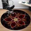 1pc Floral Mandala Office Round Rug, Non-slip, Soft and Durable Office Rug for Interior Decoration, Perfect for Office, Beautiful Decoration yy2603230