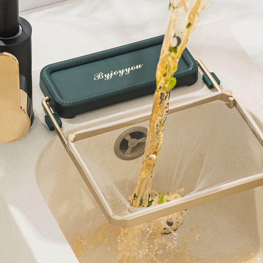 Disposable Foldable Kitchen Sink Filter Mesh Bag Stand Sink Rack Sink Strainer