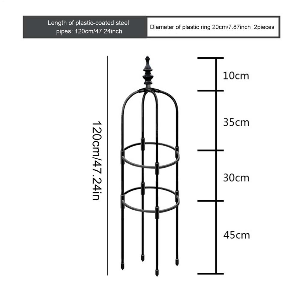 Treliça Obelisco Metal Suportes para Trepadeiras Internas Torre para Plantas Pátio Gramado Varanda Treliça Para Clematis Jasmim Ervilhas Doces Exterior