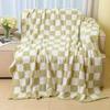 OEING Knitted Plaid Sofa Throw Blanket