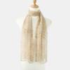 New Lotus Printing Silk Scarf Korean Style Long Scarves Elegant Long Wraps Women