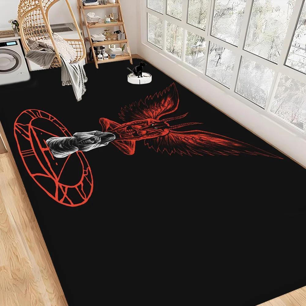 Satanic Baphomet Floor Mat INS Style Soft Bedroom Floor House Laundry Room Mat Anti-skid Household Carpets