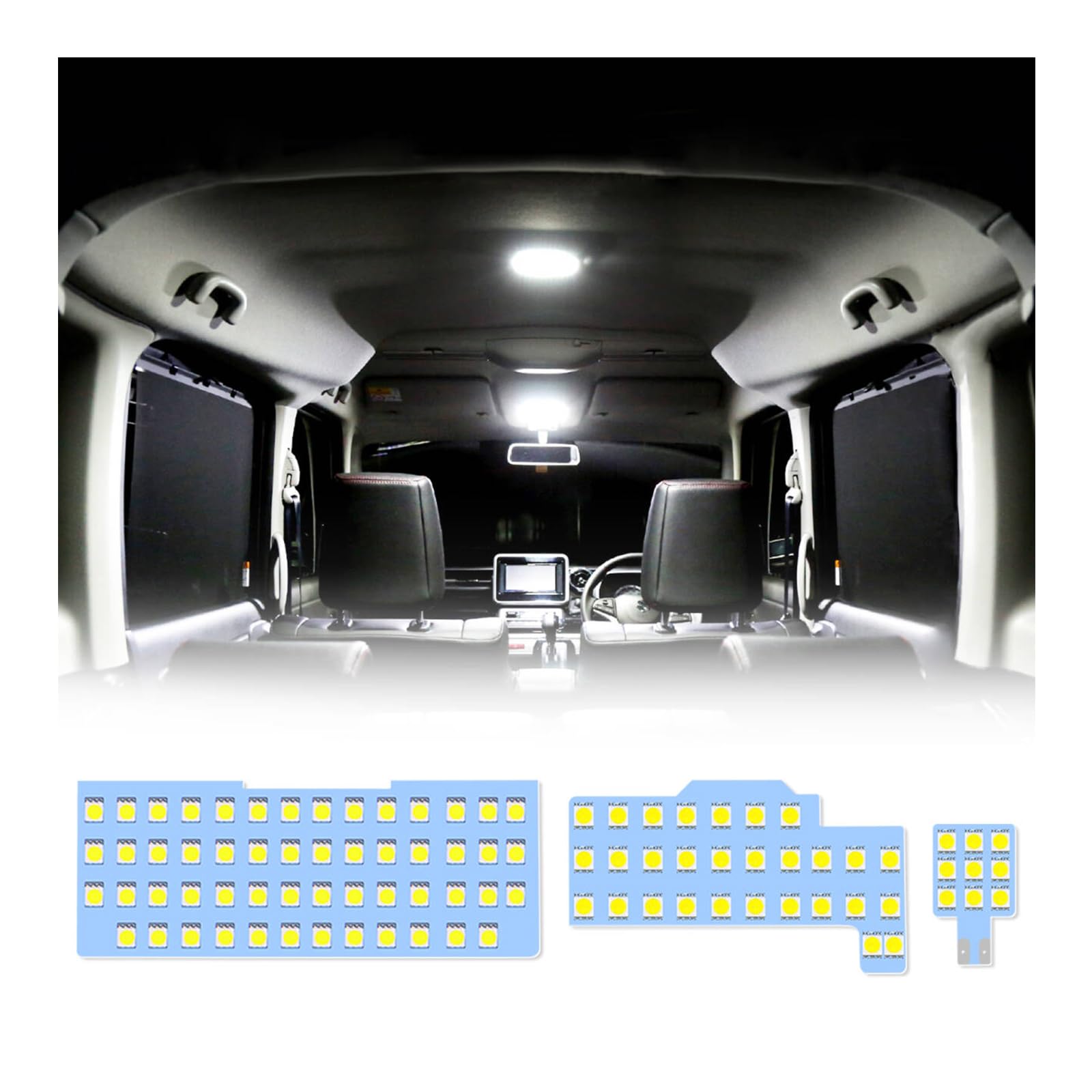 

OPPLIGHT Spacia LED Room Lamp compatible with the Flair Design for Suzuki Spacia and Mazda Flair Wagon 6000K Bright LED Room Lamp Customizable белый