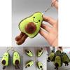 Cute Avocado Plush Keychain Toy For Teens With Soft Crystal Fabric