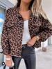 Leopard Print Denim Jacket for Women - European & American Fashion Style
