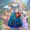 Mirabelle Madrigal Dress Ocean Blue Fancy Costume For Kids Perfect For Halloween And Parties