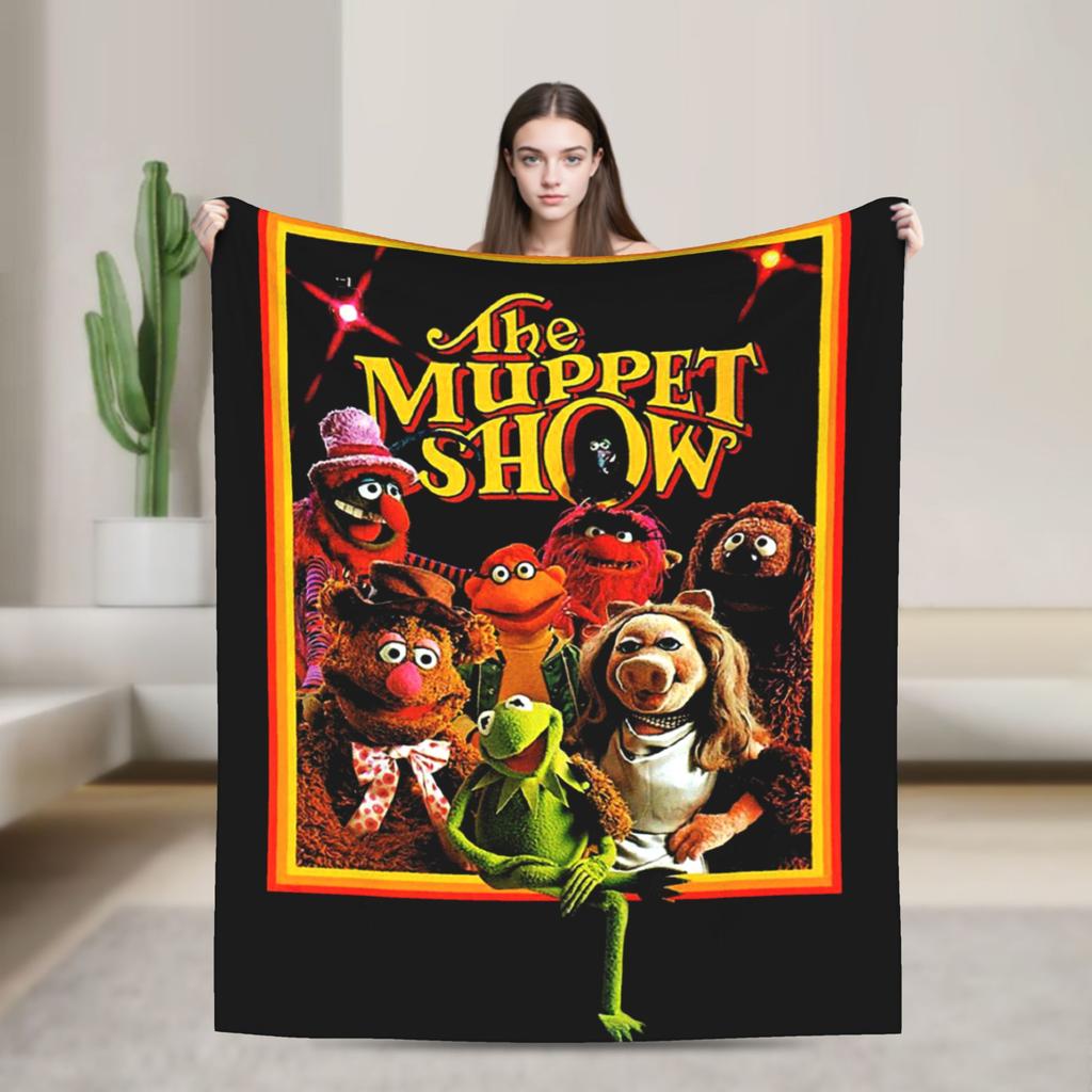 The Muppet Babies Time to Play Blankets Flannel Funny Breathable Throw Blankets for Home Winter