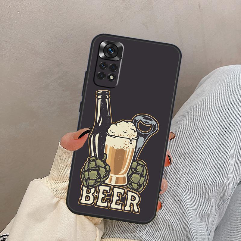 Time Drink Cold Beer For Xiaomi Redmi Note 13 9 10 11 12 14 15 Pro Plus Case Cover For Redmi 14C 10C 12C 13C 15C