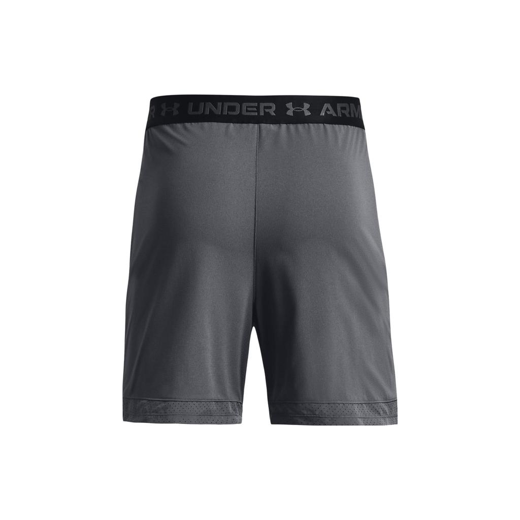 Under Armour Solid Color Elastic Waist Straight Leg Casual Shorts Men Shorts Dark-Gray 1373718-012