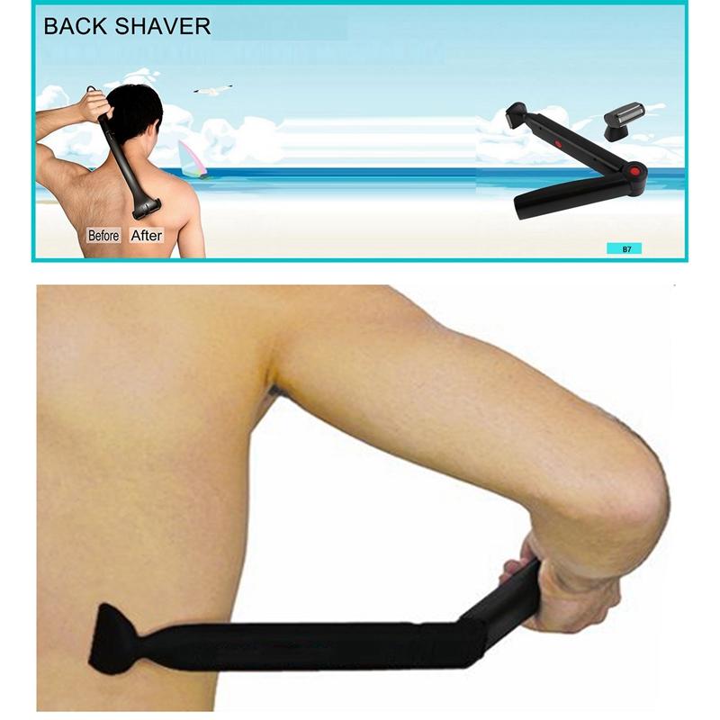Hot Sale Back Hair Shaver 5.0 For Men Two Head Blade Trimmer Body Leg Razor Long Handle Removal Razors