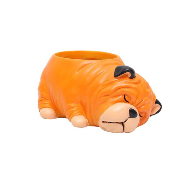 Cartoon Hunde Desktop Sukkulenten Pflanzen Blumentopf Home Garten Landschaft Dekor