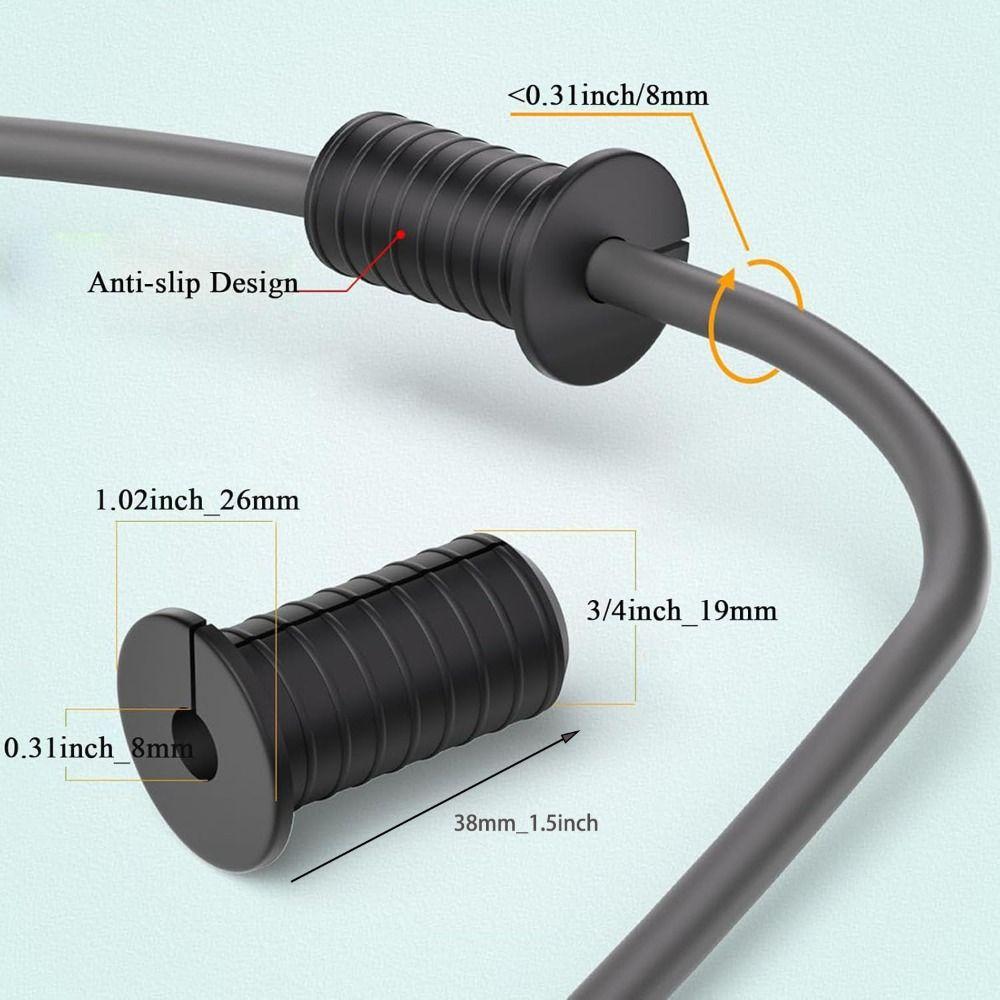 4pcs Silicone Wall Grommets Non-slip Threaded Wall Hole Cover Wall Mount Cable Grommets for Starlink Wall Cable Management