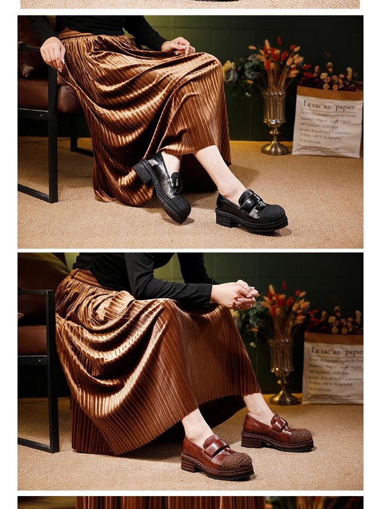 2025 Herbst Damen Leichte Luxus Pferdeleder Slipper - Bequem, Echtes Leder Slipper