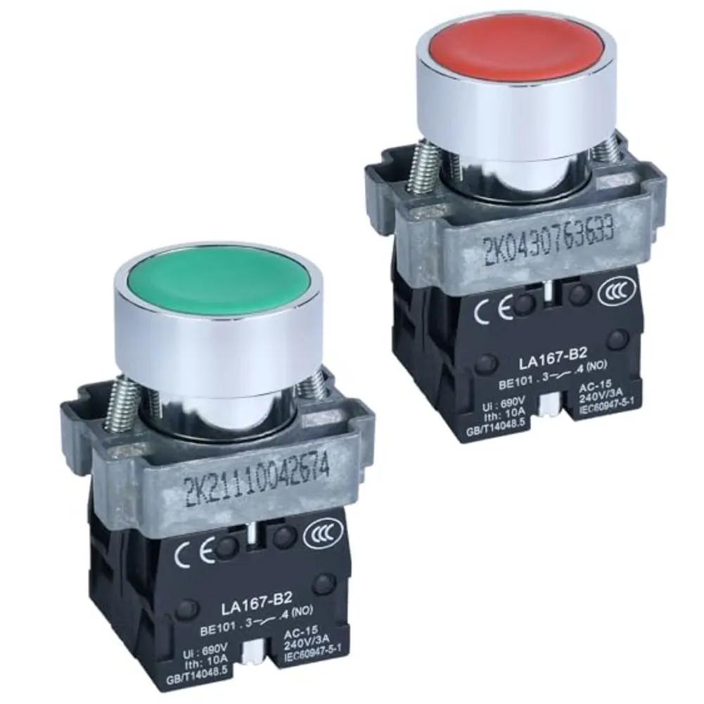 For Outdoor Use 22mm Push Button SPDT 10A Momentary Action SPDT Configuration IP65 Waterproof 10A Current Rating