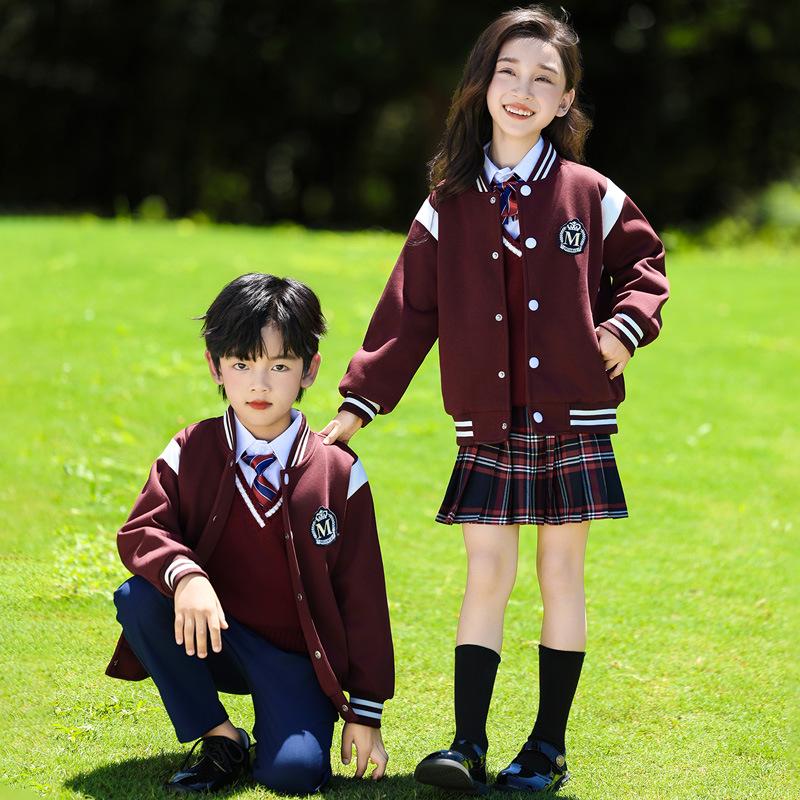 British Style Children's School Uniform Set - Spring & Autumn