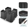 Anti-slip Bed Riser Table Riser Heavy Duty Bed Furniture Risers Set 4pcs Square Table Bed Frame Lift Supports Up To 5000lbs