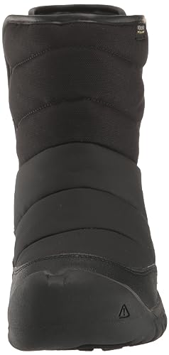 KEEN PUFFRIDER WP Kids' Boots, Black/Steel Grey