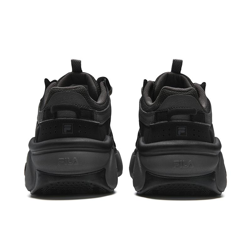 New FILA Abrasion Resistant Breathable Low top Casual Shoes Men's Black Gray F12M532163FBF