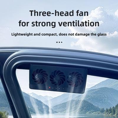 Window Car Solar Exhaust Fan Air Circulation Cooling Tool Exhaust Fan Cooling Interior Accessories
