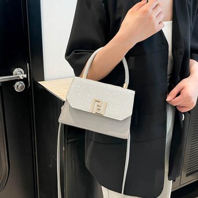 Korean Version of Textured Single Shoulder Oblique Span Bag Women's Fashion Bag Women's 2025 New Niche Design Commuter Handbag