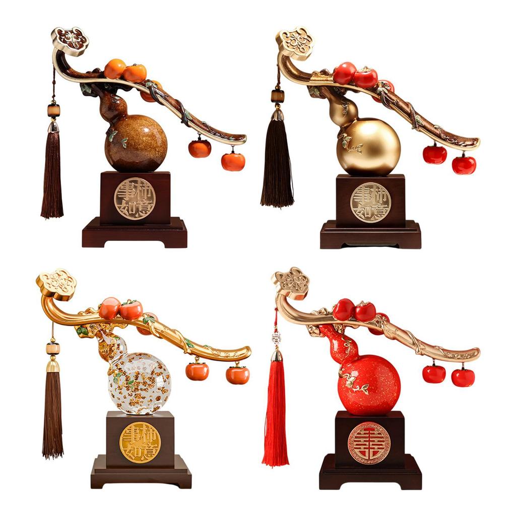 Glückliche Persimone Harzstatue Segensskulptur Geschenk Schrank Feng Shui Ornament