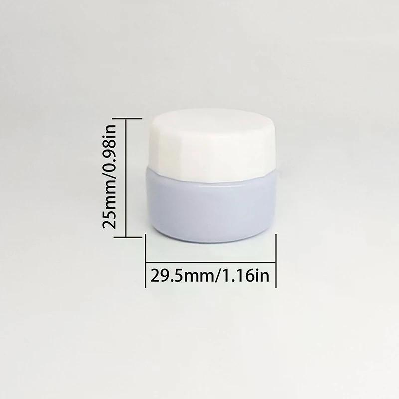 2pcs 5ml Nail Polish Empty Jars Portable Plastic Nail Painted Gel Holder Case for Manicure UV Glue Organizer