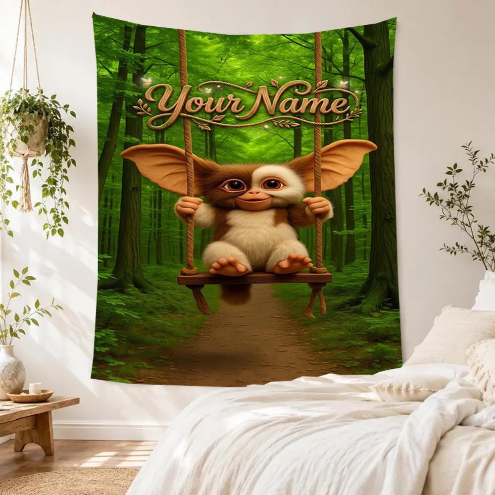 Gremlins Custom Wall Tapestry Aesthetic Wall Tapestry Non-Fading Color Ideal for Dorm Room Four Seasons Decor