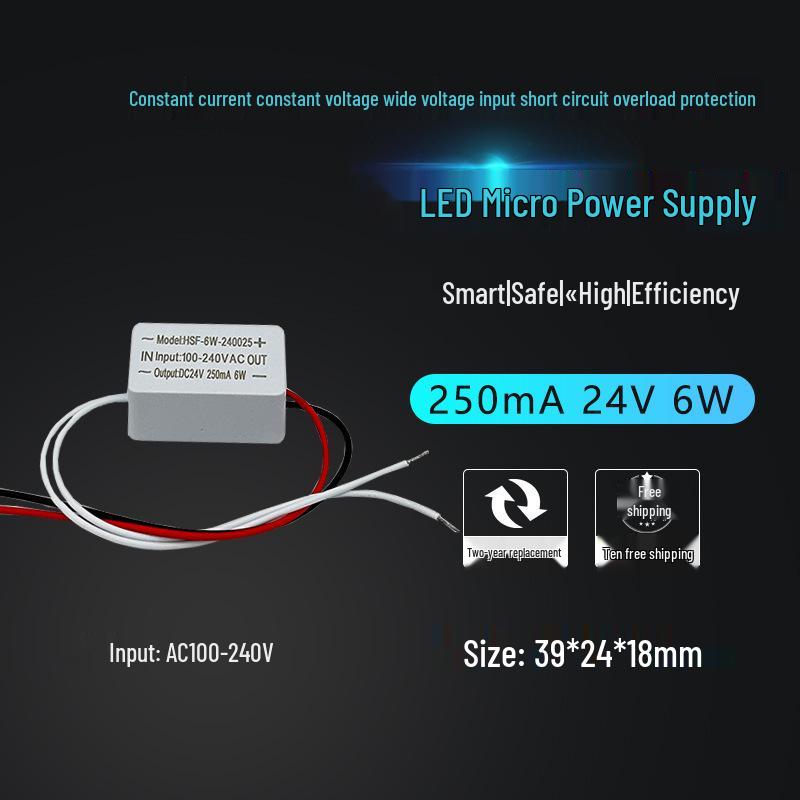 

12V/24V LED Light Box Power Supply for Linear Light Strips – Slim and Compact Transformer