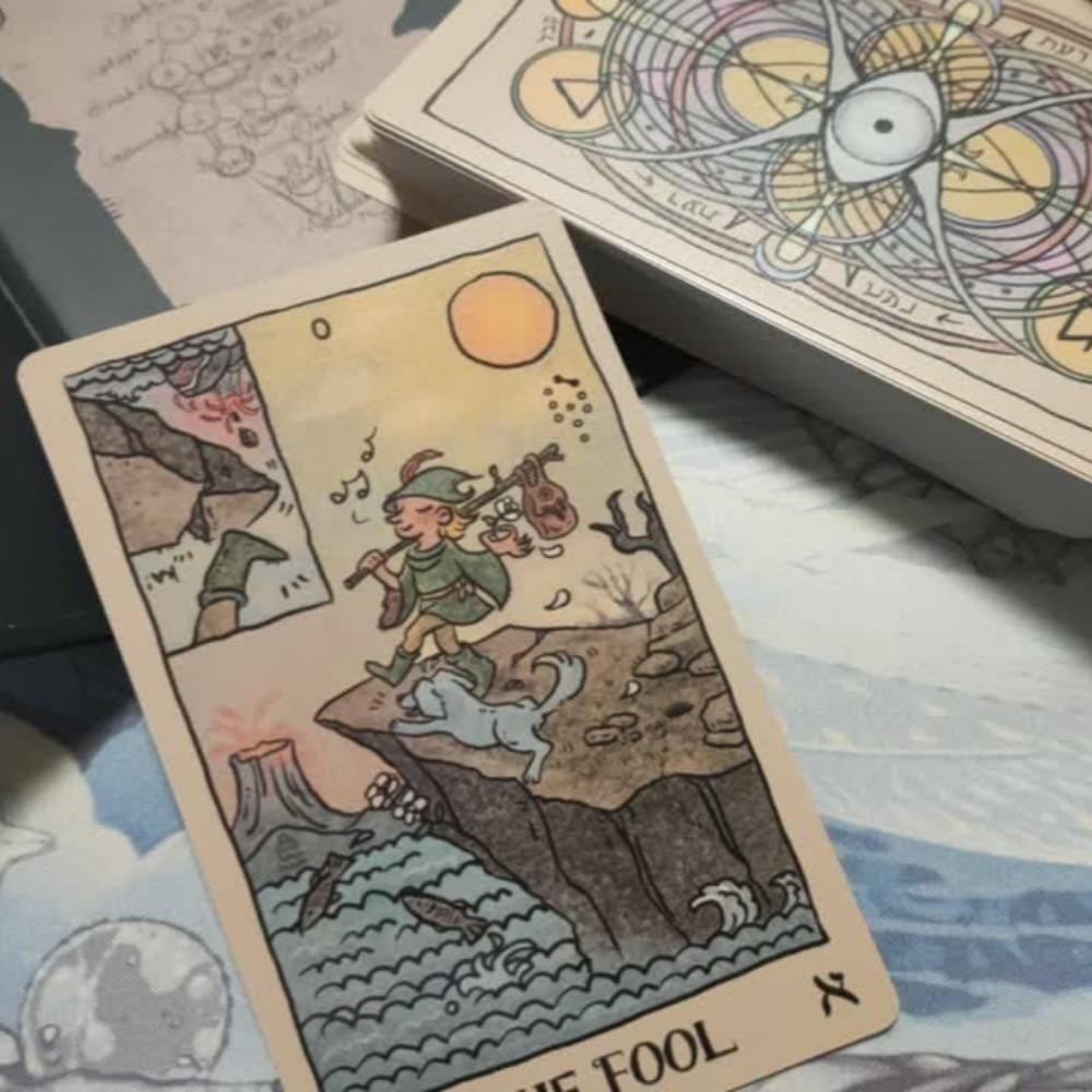 Akashic Eye Tarot 78 ks tarotových karet s obrácenými obrázky Indie balíček 12*7cm