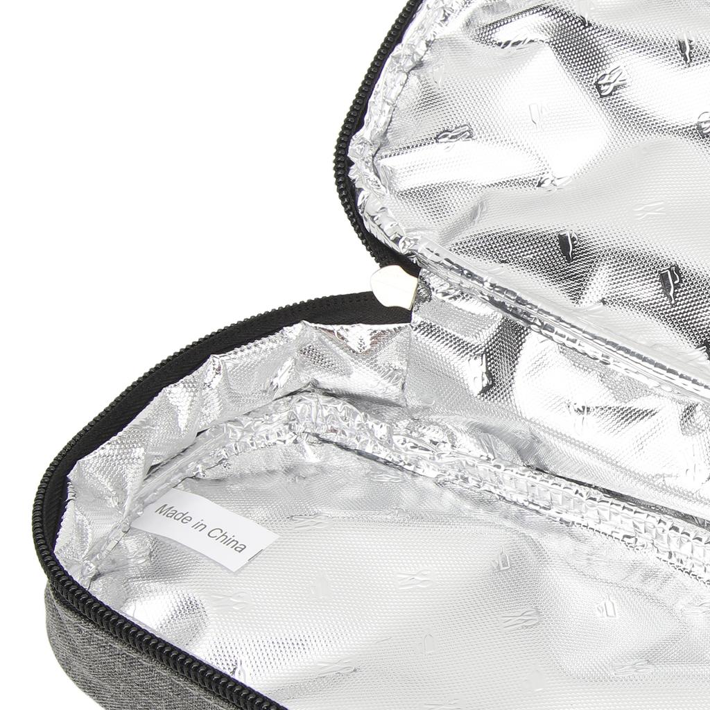 Insulin Cooler Travel Case Portable Waterproof Large Capacity Grey Diabetic Insulated Cooling Bag for Insulin Pen Medication Diabetic Supplies