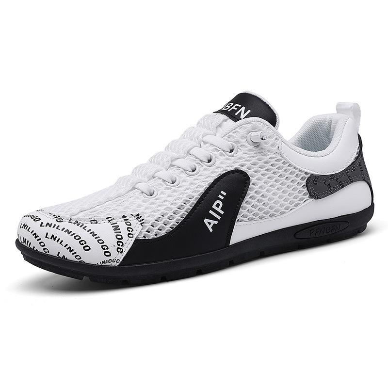 Lazy shoes summer leather waterproof driving shoes ins high-end casual shoes