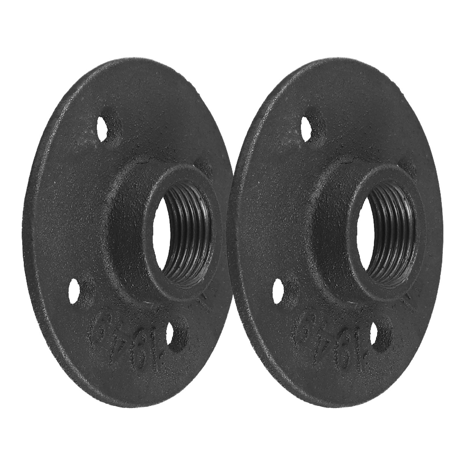 4 Bolts Black Painted Floor Flange Iron Pipe Flange