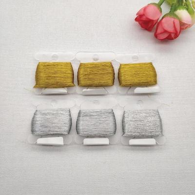 Gold and Silver Thread Cross Stitch Embroidery DIY Handmade Clothing Accessories