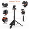 PULUZ Mini Phone Camera Extension Tripod Stand 360 Degree Ball Head Cold Shoe Selfie Stick For GoPro/DJI/Insta360 Action cameras