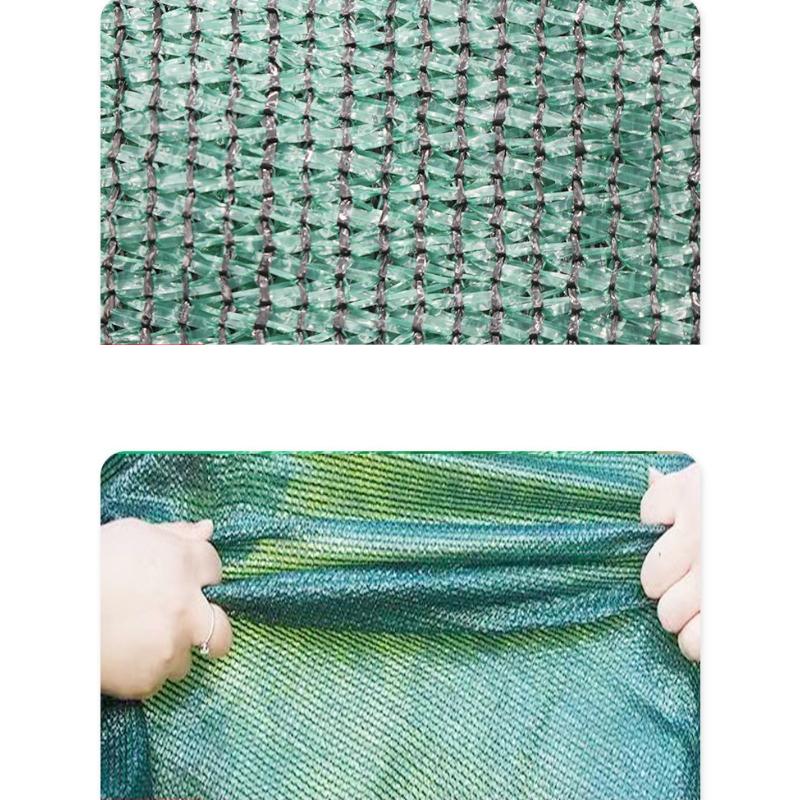 Edge Wrapping Punching Sunshade Net Thickened Encrypted Outdoor Courtyard UV Resistant Mesh Fabric Insulated Cooling Pool Carport Sunscreen Net
