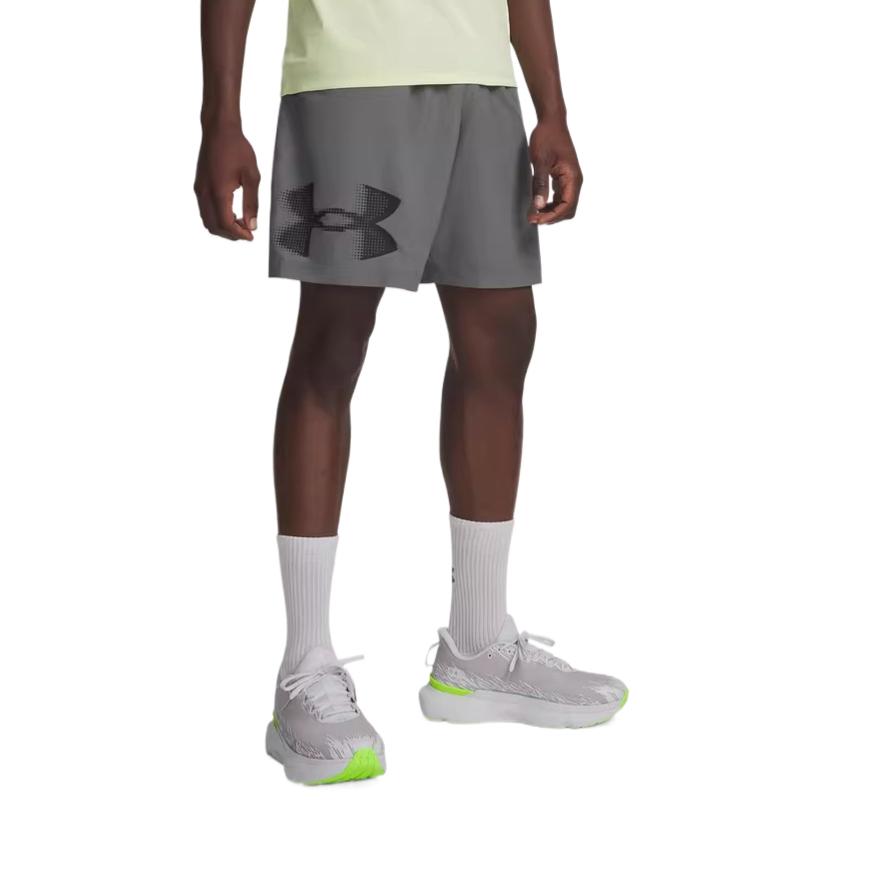 Under Armour Tech SS26 Solid Mid-Rise Sports Shorts Men shorts 1390046-709 S