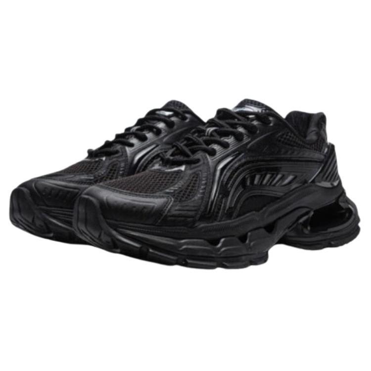 New LiNing Anti Slip Wear Resistant Low Top Casual Shoes Women's Black AZGU008-4
