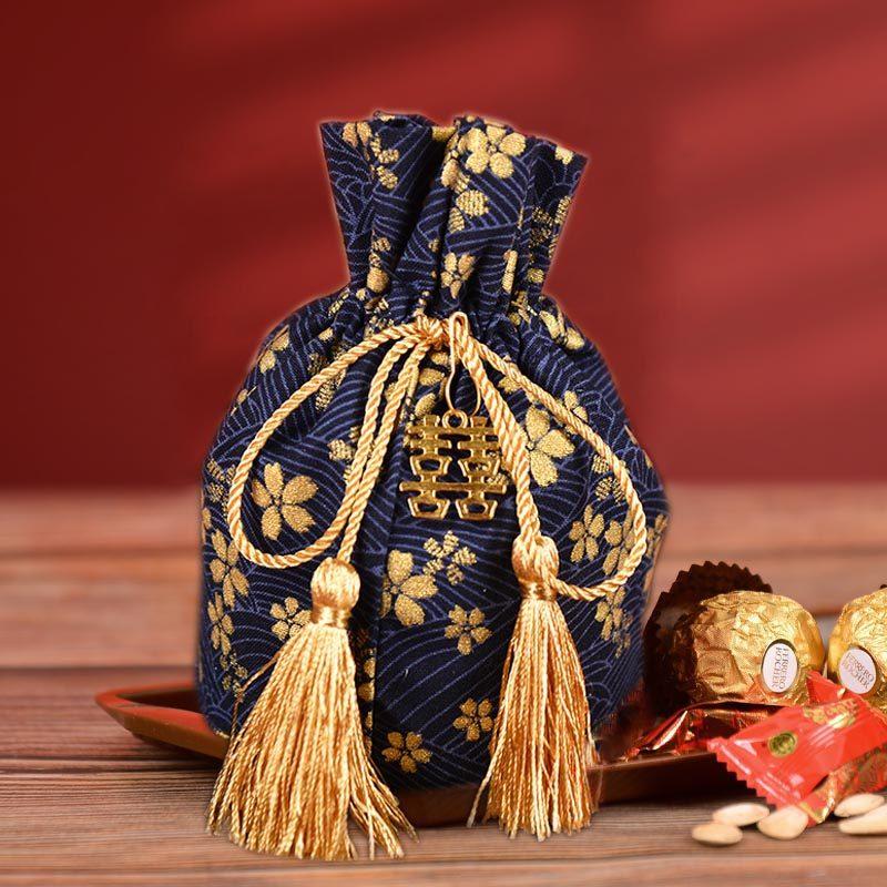 10pcs 10x13cm Drawstring Gift Bag Chocolate Candy Bags Candy Pouches for Wedding Party Favors Gift Pack Bags Jewelry Organizer 10x13cm 10pcs