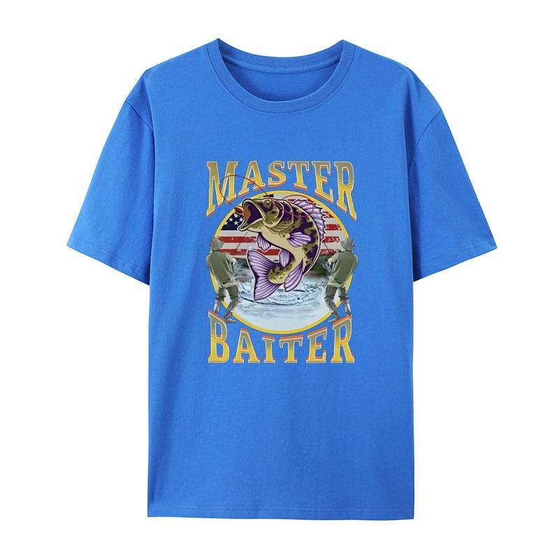 MASTER BAITER Fishing Casual TShirt Mens and Womens Luxury Brand Top