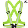 Highlight Reflective Straps Night Running Riding Clothing Vest Adjustable Safety Vest Elastic Band For Adults And Children
