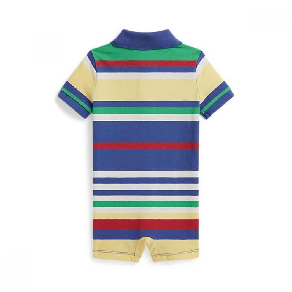 Polo Ralph Lauren Baby Boy Stripe Cotton Mesh Polo Shorts