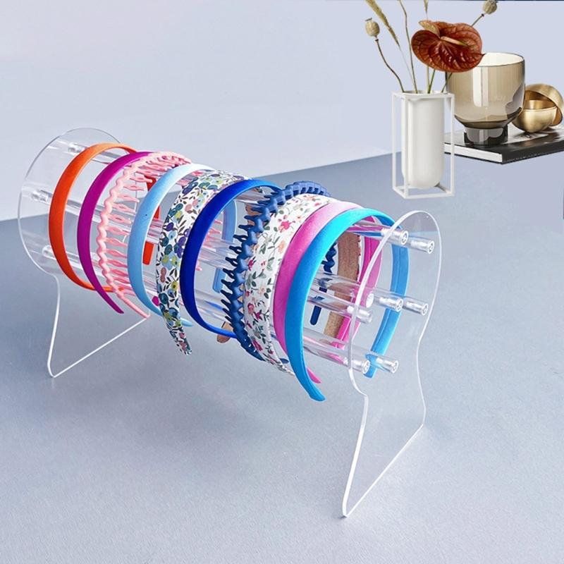 Clear Acrylic Headband Holder Multi Purpose Headband Holder Dispaly Rack With Large Capacity For Accessories