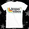 Jesus Vibes Good Christian 70s Retro Best Seller Top Tee T Shirt 251 Graphic Short Sleeve Shirt Men Women AllSeason