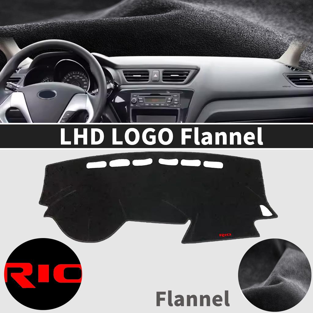 Fit For Russia Kia Rio 3 2017-2012 LHD Accessories Dashmat DashMat Sunshade Dashboard Cover Pad Protective Carpet Car Leather